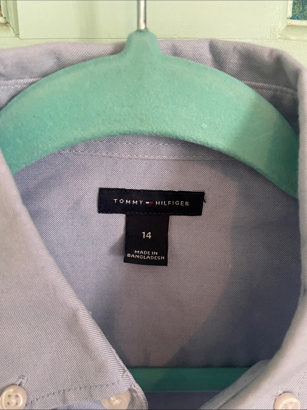 Tommy Hilfiger Light Blue Button-Down Shirt - Kids - Picture 2 of 3
